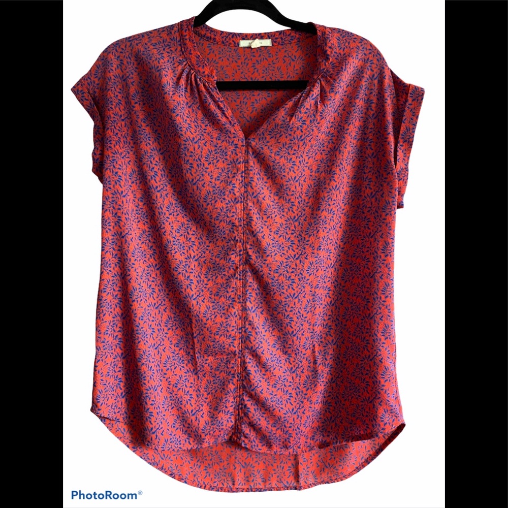 5/$20 Pleione Pink and Blue Top Size XS